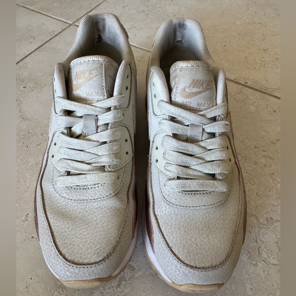 Nike Air Max Women's Sneakers - Cream and Rose Gold - Picture 5 of 8